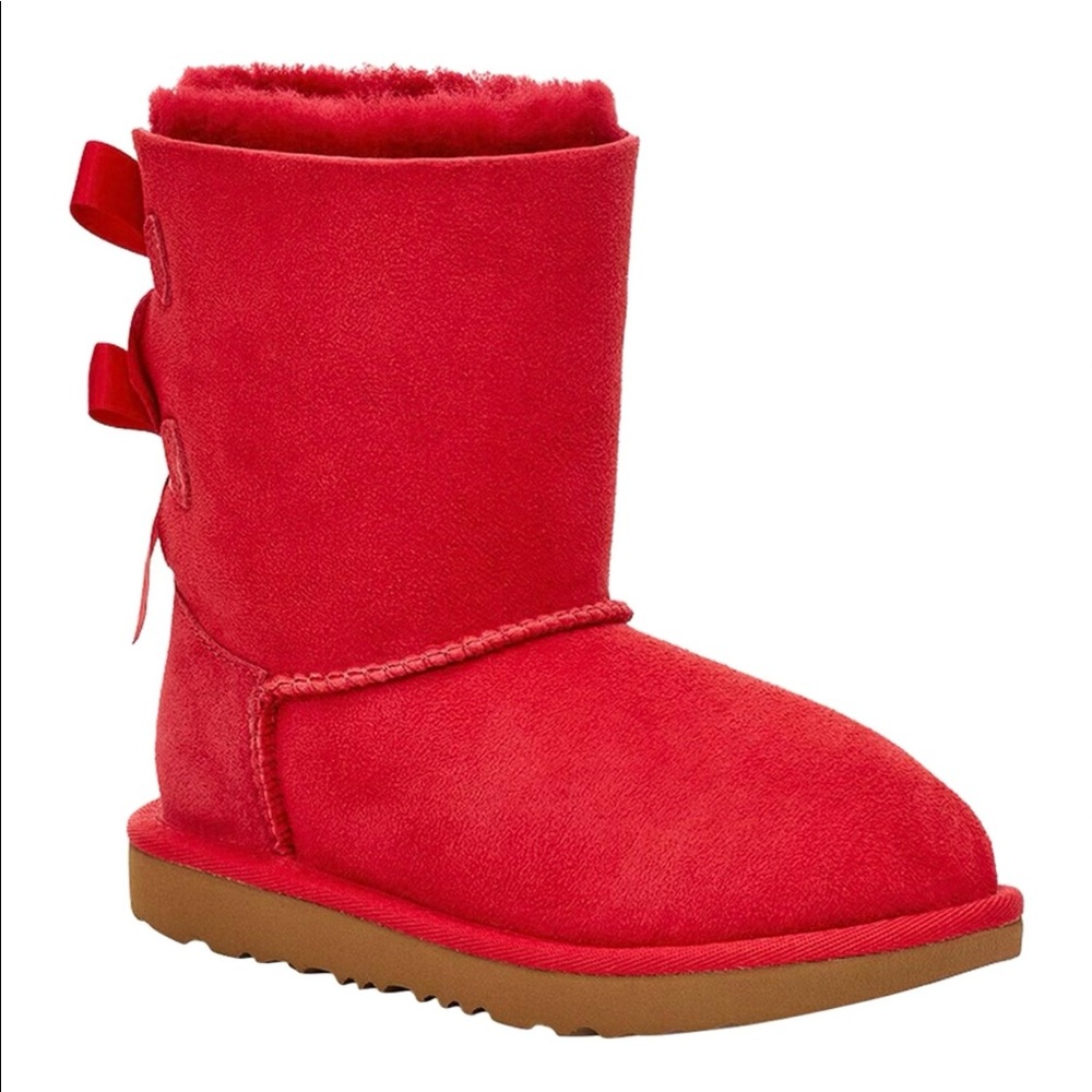 Toddler UGG red boots with bows. BRAND NEW! NEVER WORN